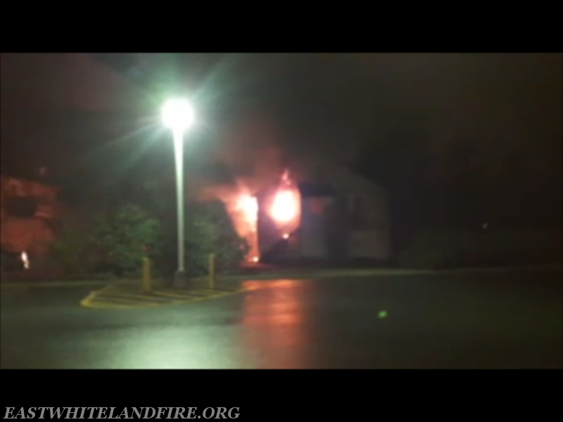 Building fire on Lancaster Ave. in East Whiteland on December 24, 2016. Apartment over a garage.