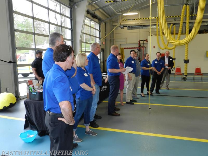 Members of the East Whiteland Business Partnership at Station 5, promoting East Whiteland Township business establishments and opportunities.