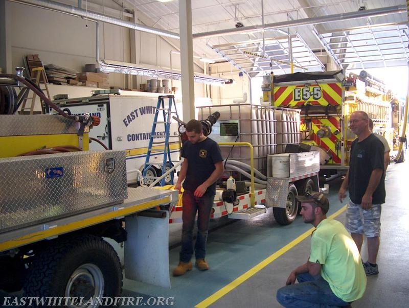 The placement of apparatus and equipment moving into our new fire station June 2015.